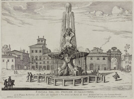 Fontana del sig. Principe di Pallestrina su la Piazza Barberini (Fountain in the Piazza Barberini), from...