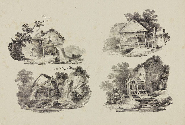 Four Waterwheels, from the portfolio Sketches from Nature