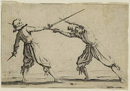 Le duel à l'épée et au poignard (The Duel with Sword and Dagger), from the series Capricci di varie...