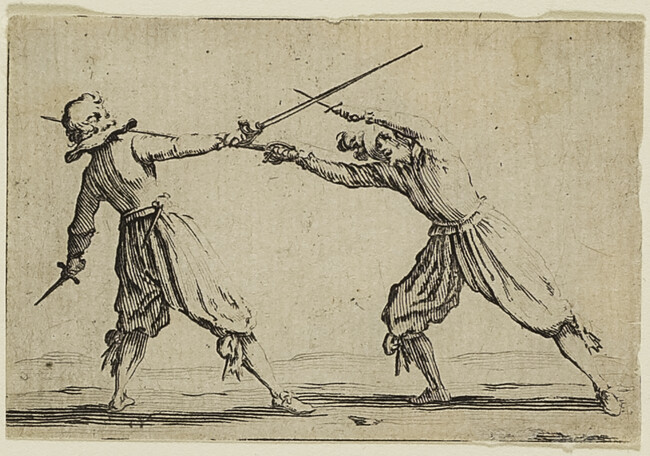 Le duel à l'épée et au poignard (The Duel with Sword and Dagger), from the series Capricci di varie figure (Les Caprices ; The Caprices series)