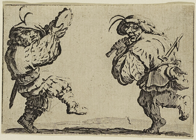 Les danseurs à la flute et au tambourin (The Flute and Tamborine Dancers), from the series Capricci di varie figure (Les Caprices ; The Caprices series)