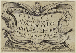 Frontispiece, from the series Capricci di varie figure (Les Caprices ; The Caprices series)