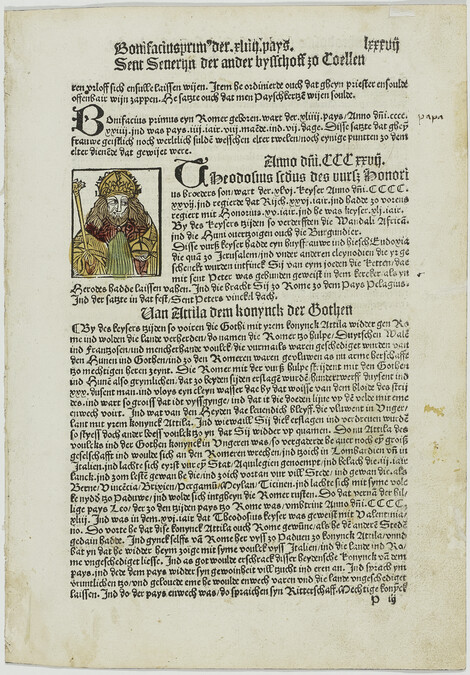 Van den XI dusent ionfferen (Of the Eleven Thousand Virgins), from Die Chronica van der hilliger Stat van Coellen (The Cologne Chronicle)