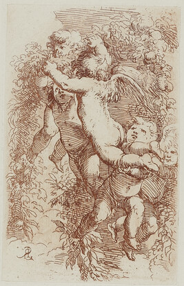 Putti with a Garland