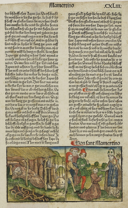 Page CXLIII, from Leben der Heiligen of Jacobus de Voragine