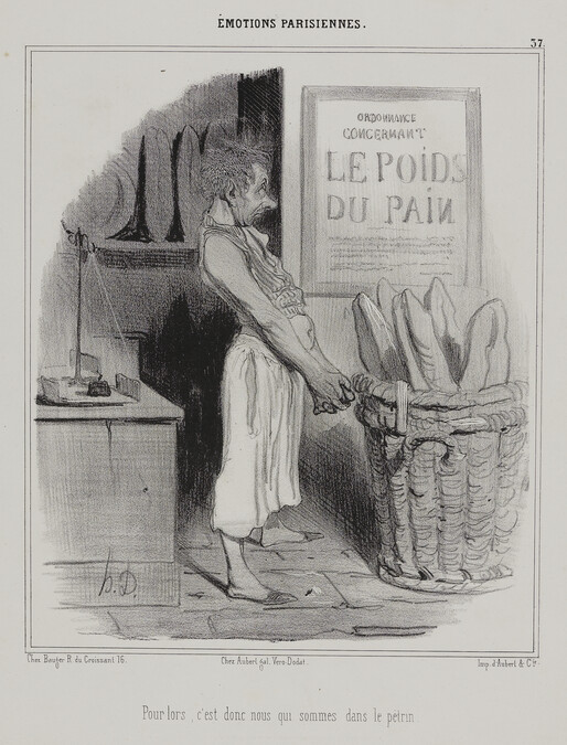 Pour lors, c'est donc nous qui sommes dans le pétrin (So, it's us now who are in big trouble), plate 37 from the series Émotions Parisiennes (Parisian Emotions)