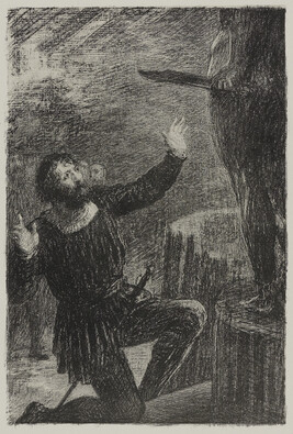 Benvenuto Cellini, Acte III: La Fonte du Persée (The Casting of Perseus), from Adolphe Jullien's Hector...