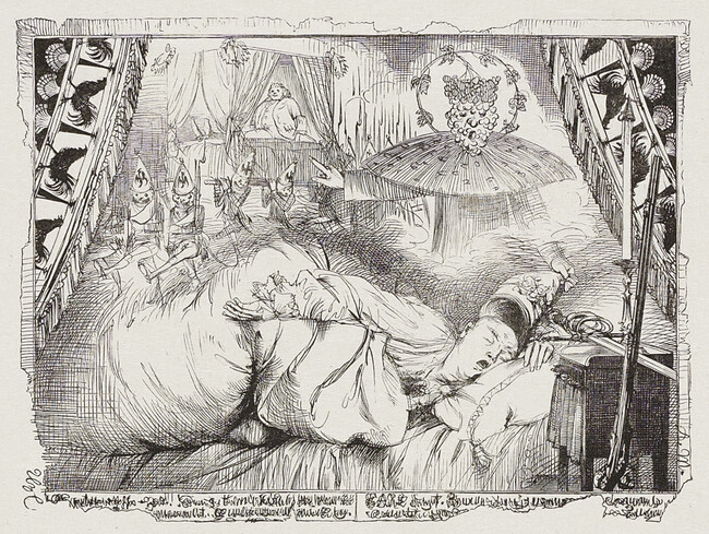 Dream Vignette from the book History of Frederick the Great by Franz Kugler