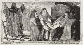 Nun Vignette from the book History of Frederick the Great by Franz Kugler