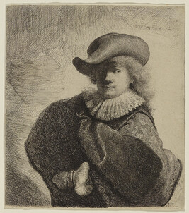 Self-Portrait in a Soft Hat and Embroidered Cloak