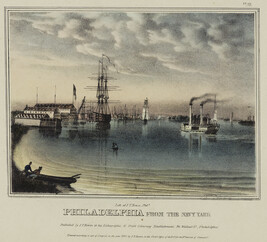 Philadelphia from the Navy Yard, Plate 10 from Views of  Philadelphia, and Its Vicinity