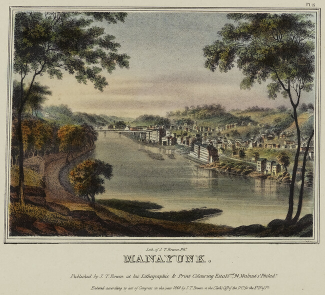 Manayunk, Plate 18 from Views of Philadelphia, and Its Vicinity