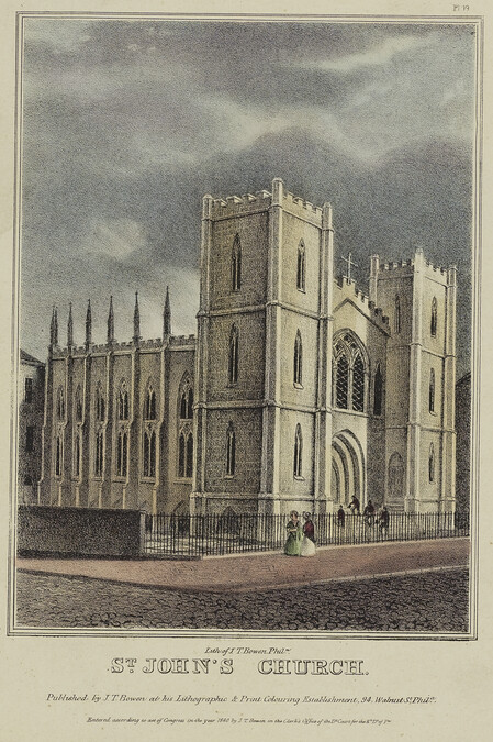 St. John's Church, Plate 19 from Views of Philadelphia, and Its Vicinity