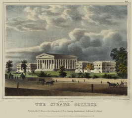 The Girard College, Plate 5 from Views of Philadelphia, and Its Vicinity