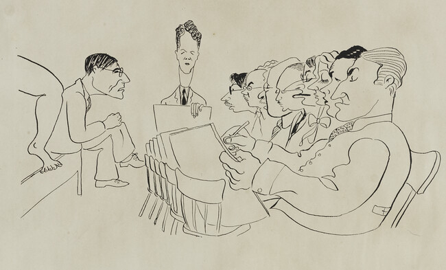 Drawing of William Mcnulty's Class at the Art Students' League, New York, 1931