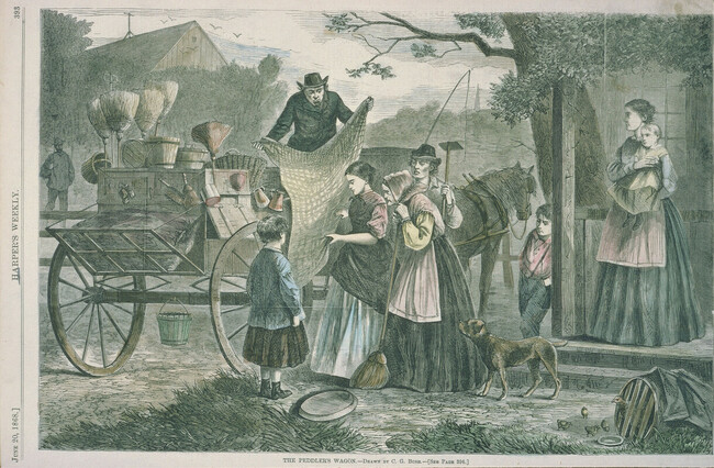 The Peddler's Wagon, Harper's Weekly, June 20, 1868