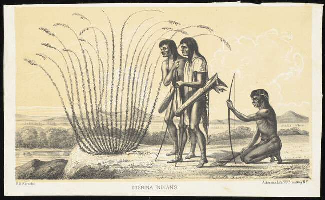 Cosnina Indians, Plate 20, from the Report of an Expedition down the Zuni and Colorado Rivers, by Captain L. Sitgreaves