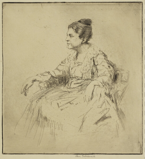 Portrait of Viola Roseboro Seen in Profile