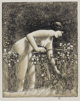 Nude Picking Flowers