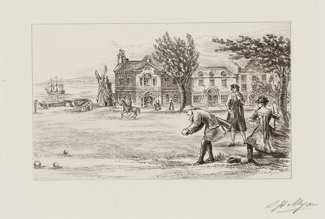 Bowling Green in Colonial Times, number 1, from the portfolio Old New York