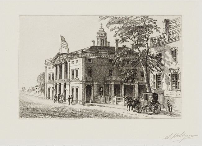 Federal Hall, number 3, from the portfolio Old New York