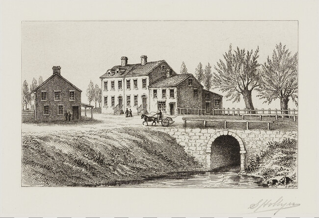 The Old Stone Bridge Tavern and Garden at Broadway and Canal Streets, number 4, from the portfolio Old New York