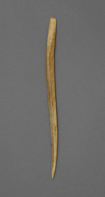 Pointed Bone used in Tying Knots on Snowshoes