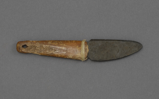 Man's Stone Bladed Knife