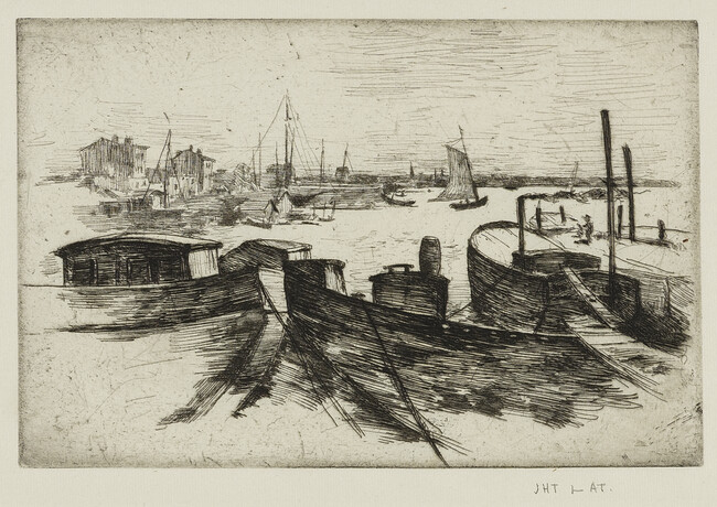 Harbor with Barges