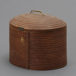 Oval Wood Sewing Box