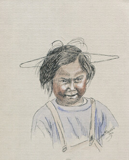 Portrait of an Alaskan Native Girl