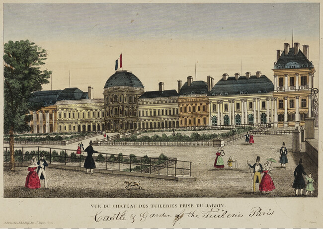 Vue du Château des Tuileries Prise du Jardin (Château des Tuileries from the Garden)