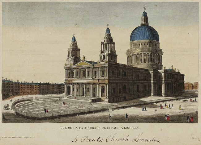 Vue de la Cathédrale de St. Paul à Londres (St. Paul's Catheral, London). Copy 2