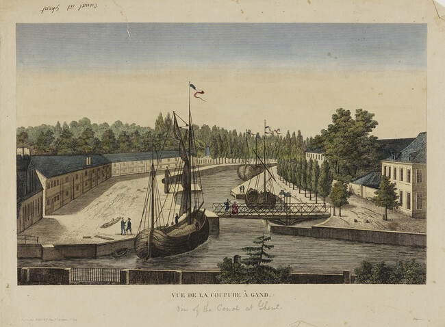 Vue de la Coupure à Gand (View of the Canal, Ghent)