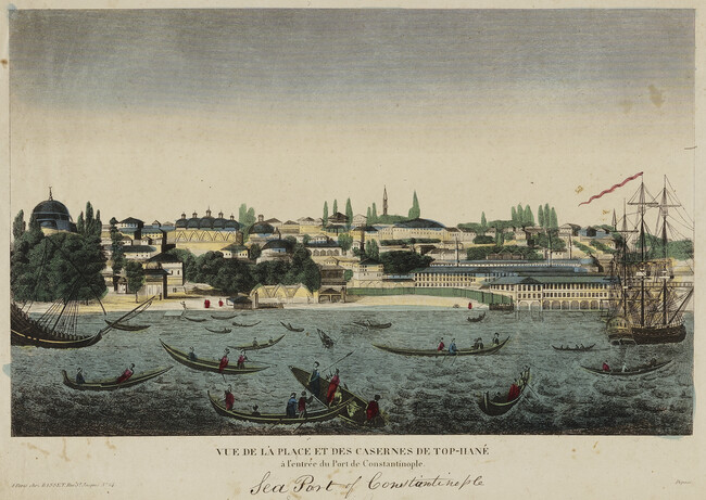 Vue de la Place et des Casernes de Top-Hane (View of the Square and the Barracks of Tophane)