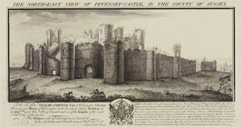 The North-East View of Pevensey-Castle, in the County of Sussex