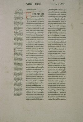 Leaf from Bible with Glossa Ordinaria