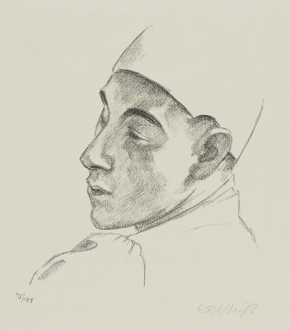 Head of young man with Fez