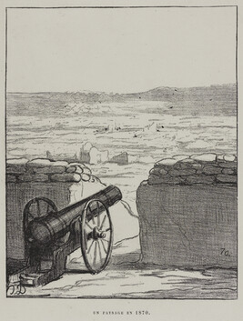 Un Paysage en 1870 (A Landscape in 1870), from Album du Siège (Album of War)