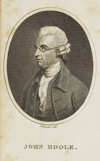 John Hoole, Frontispiece to Vol. IV of an English edition of Ludovico Ariosto's 