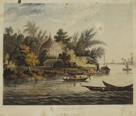 Hindoo Village on the Ganges, near Ambooah from the book, A Picturesque Tour along the Rivers Ganges and...