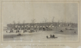 First New Hampshire Battery Winter Quarters 1864, on the farm of the Hon. John Minor Botts, near Brandy...