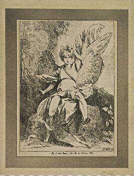 The Angel of the Resurrection, from Specimens of Polyautography