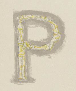 Capital Letter P, from the book Prométhée (Prometheus) by Goethe, translated by André Gide, illustrated...