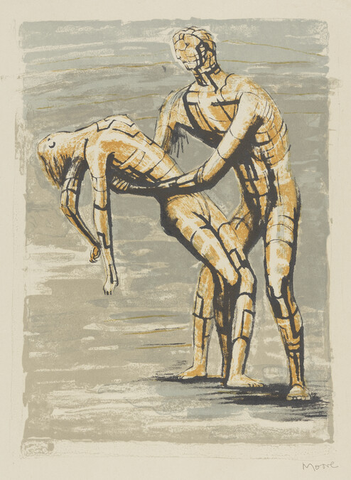 Arbar and the Fainting Mira, from the book Prométhée (Prometheus) by Goethe, translated by André Gide, illustrated by Henry Moore