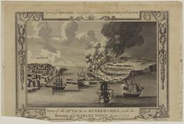 View of the Attack on Bunker's Hill, with the Burning of Charlestown, June 17,1775