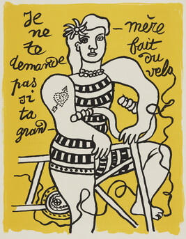 Cyclist, from Cirque (Circus) by Fernand Leger