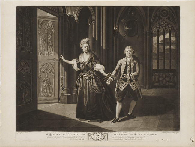 Mr. Garrick and Mrs. Pritchard in Macbeth, Act II, Scene iii