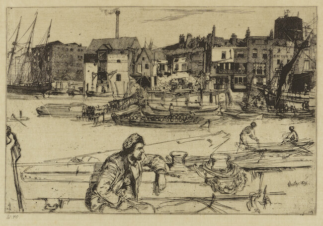 Black Lion Wharf, from the Sixteen Etchings Set