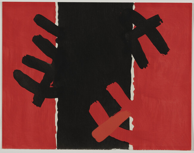 Surface Rouge et Noir, from XX Siecle n°9 Vrai et faux realisme dans l'art contemporain